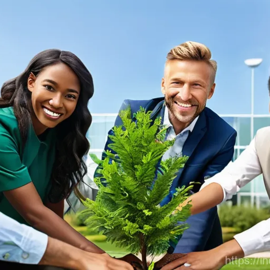 사회책임 투자와 성과 기반 보상 체계 - **Image Prompt 1: Companies Embracing Social Value**
A vibrant, diverse group of business profes...