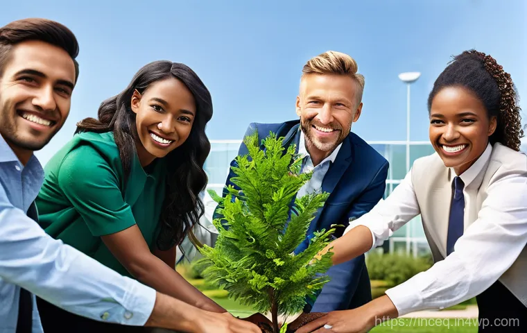 사회책임 투자와 성과 기반 보상 체계 - **Image Prompt 1: Companies Embracing Social Value**
A vibrant, diverse group of business profes...